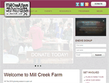 Tablet Screenshot of millcreekurbanfarm.org